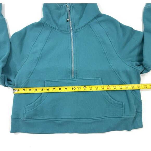 Lululemon Womens Scuba Sweatshirt Oversized Funnel Neck 1/2 Zip Cropped M/L - Picture 12 of 13